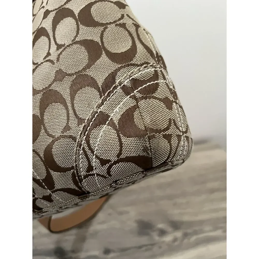 Coach Vintage Y2K F061-10402 Signature Jacquard Monogram Crossbody Bag